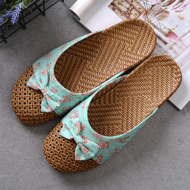 Ethnic Wear - Women's Breathable Linen Slippers Soft Sole