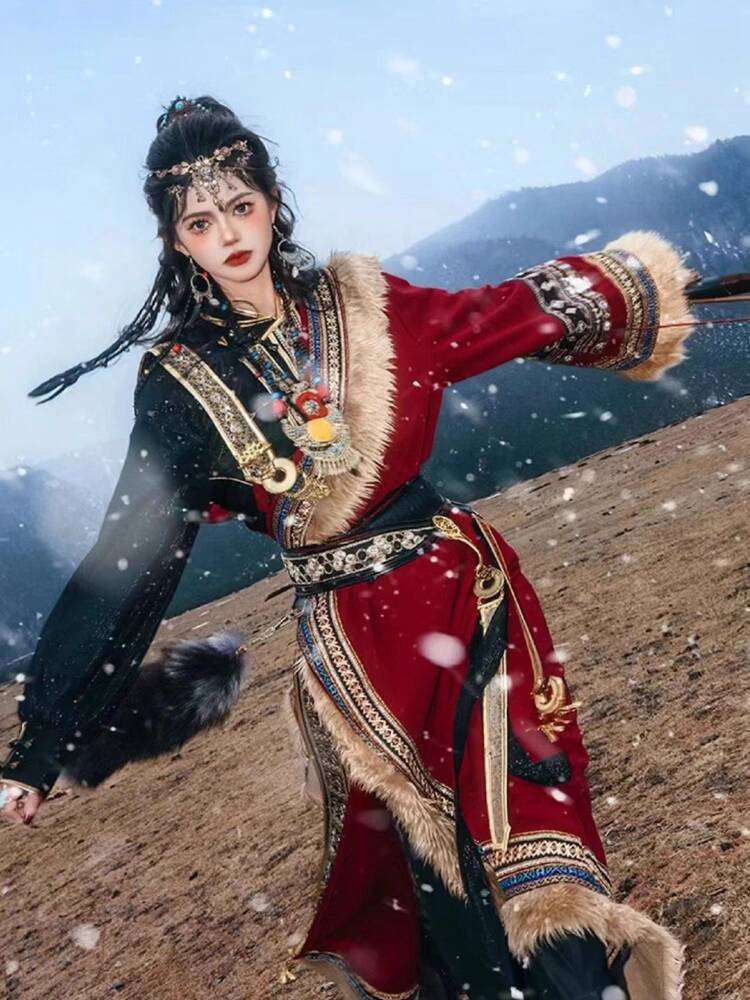 Ethnic Clothing & Online Fashion Store Khaadi Us - New Tibetan robe Tibet brigade shot
