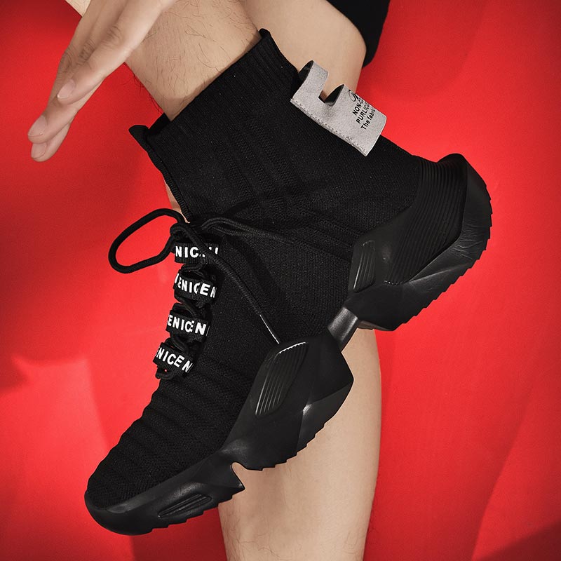 Ethnic Fashion Imports - Plus Size Hightop High-soled Men Sport