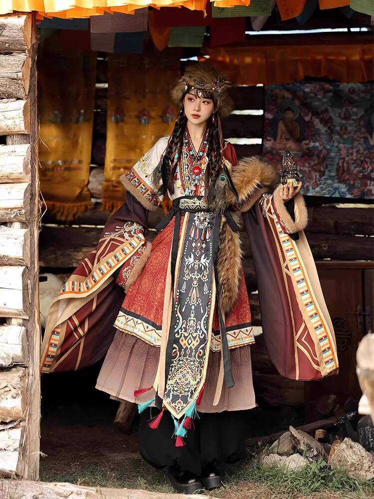 Ethnic Clothing & Online Fashion Store Khaadi Us - Ethnic Tibetan Style Embroidered Clothing Travel