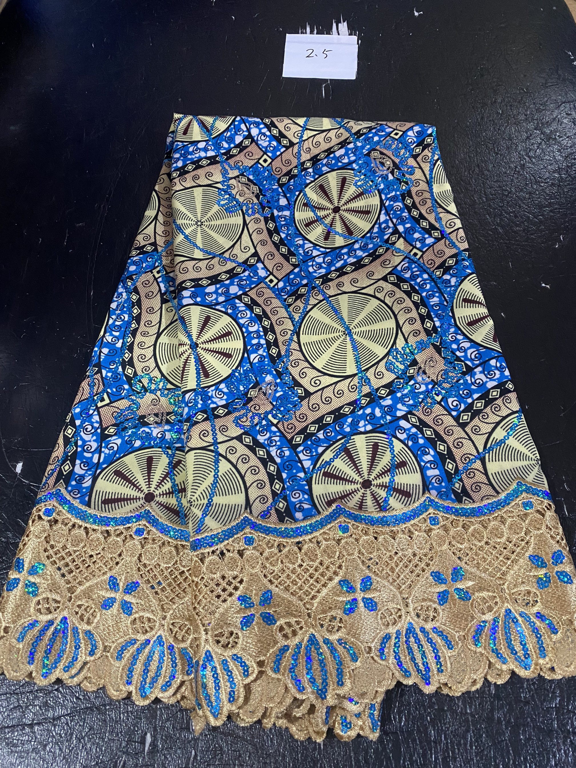 2.5yard African Wax Brocade La - African Ankara Print reseña y precio