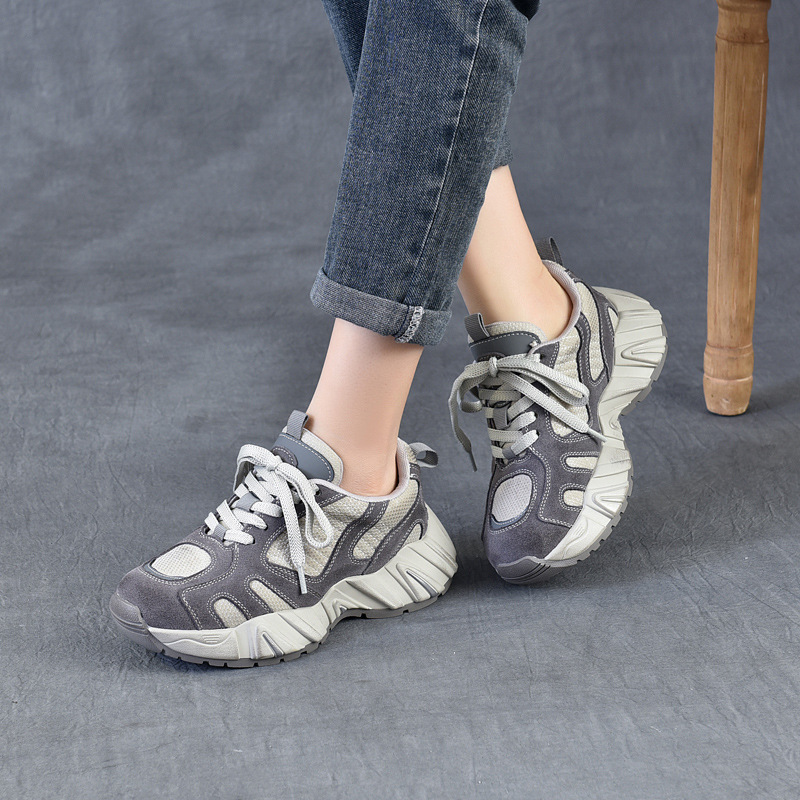 4.5cm Air Mesh Suede Genuine L - Ethnic Fashion In reseña y precio