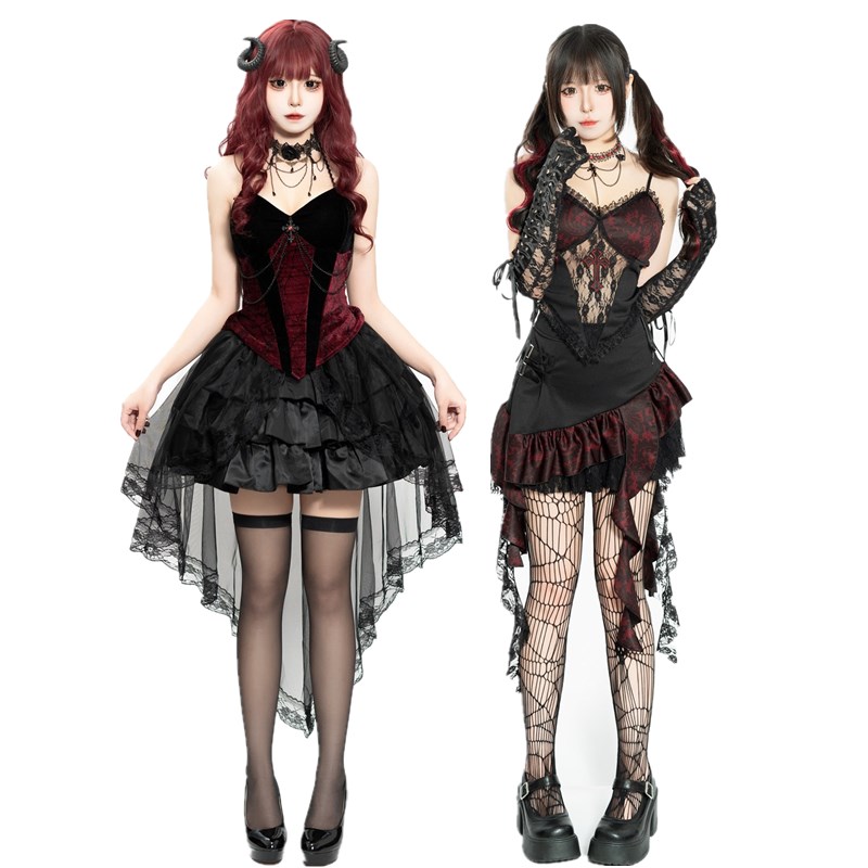 Dark Gothic Style Devil  Suit  - Ethnic Fashion Dress reseña y precio