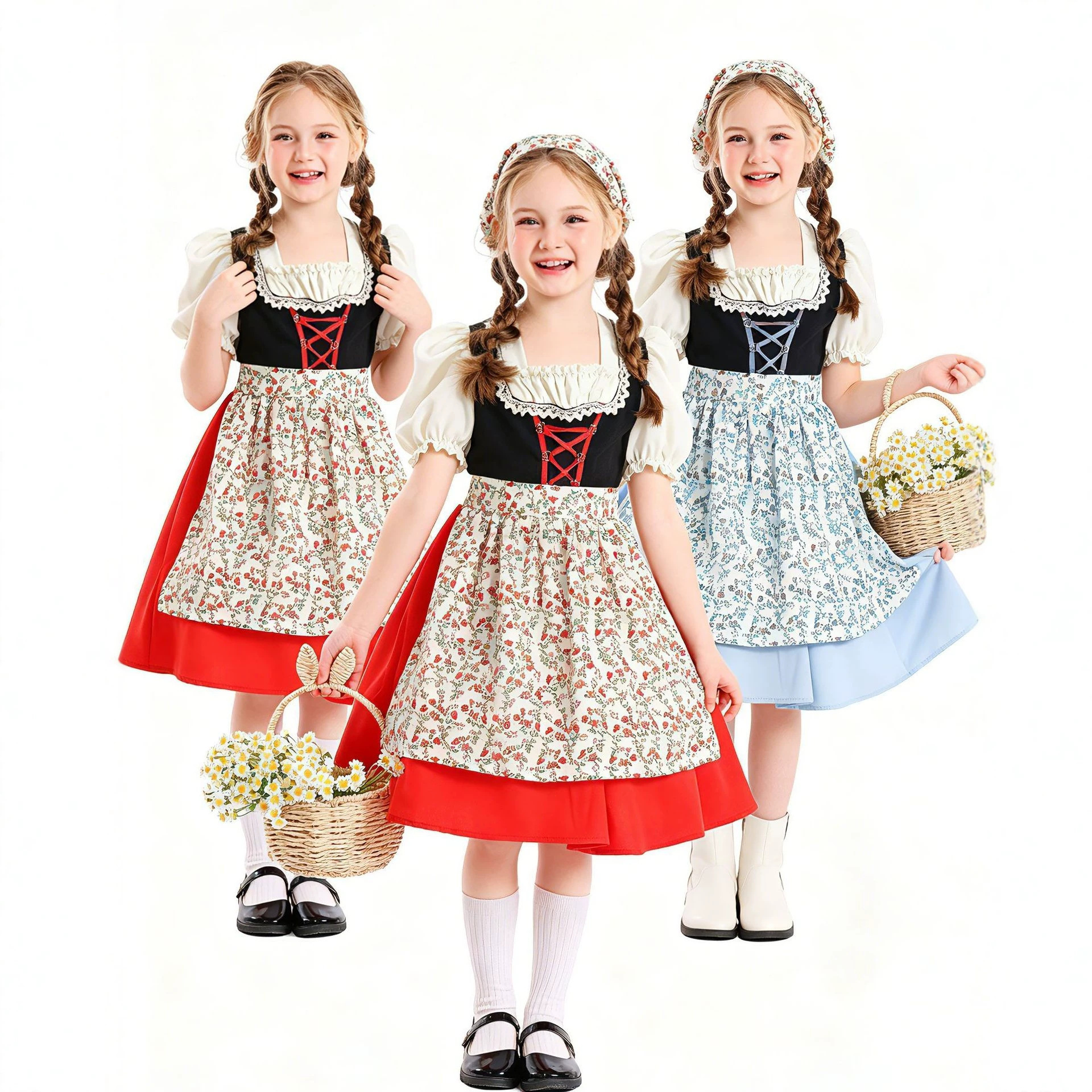 Children's Bavarian Farmhouse  - Ethnic Fashion Dress reseña y precio