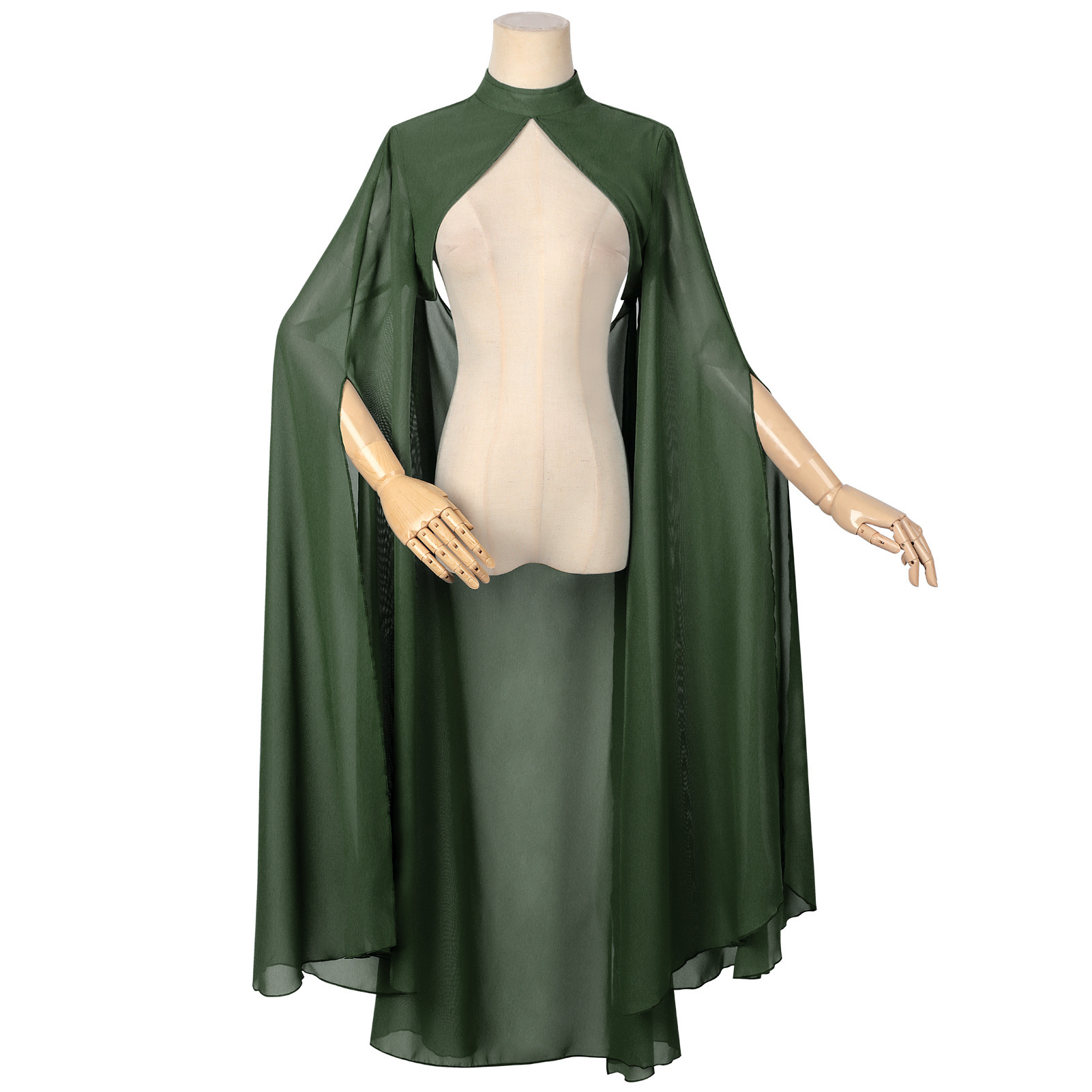 Ladies Green Chiffon Shawl Got - Ethnic Fashion Dress reseña y precio