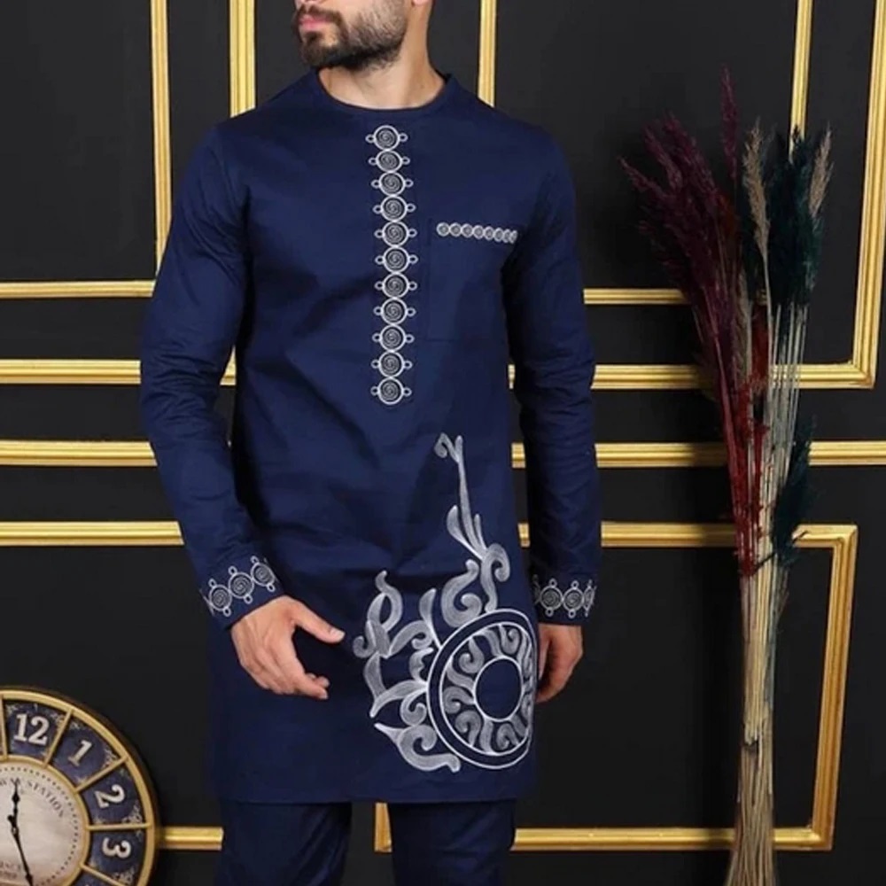 Kaunda Fashion Men's Set Slim  - Dashiki Shirt Men reseña y precio