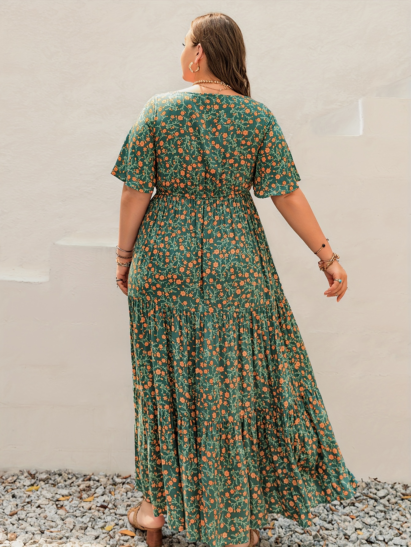 Plus Size Bohemian Long Dress  - Ethnic Fashion Dress reseña y precio