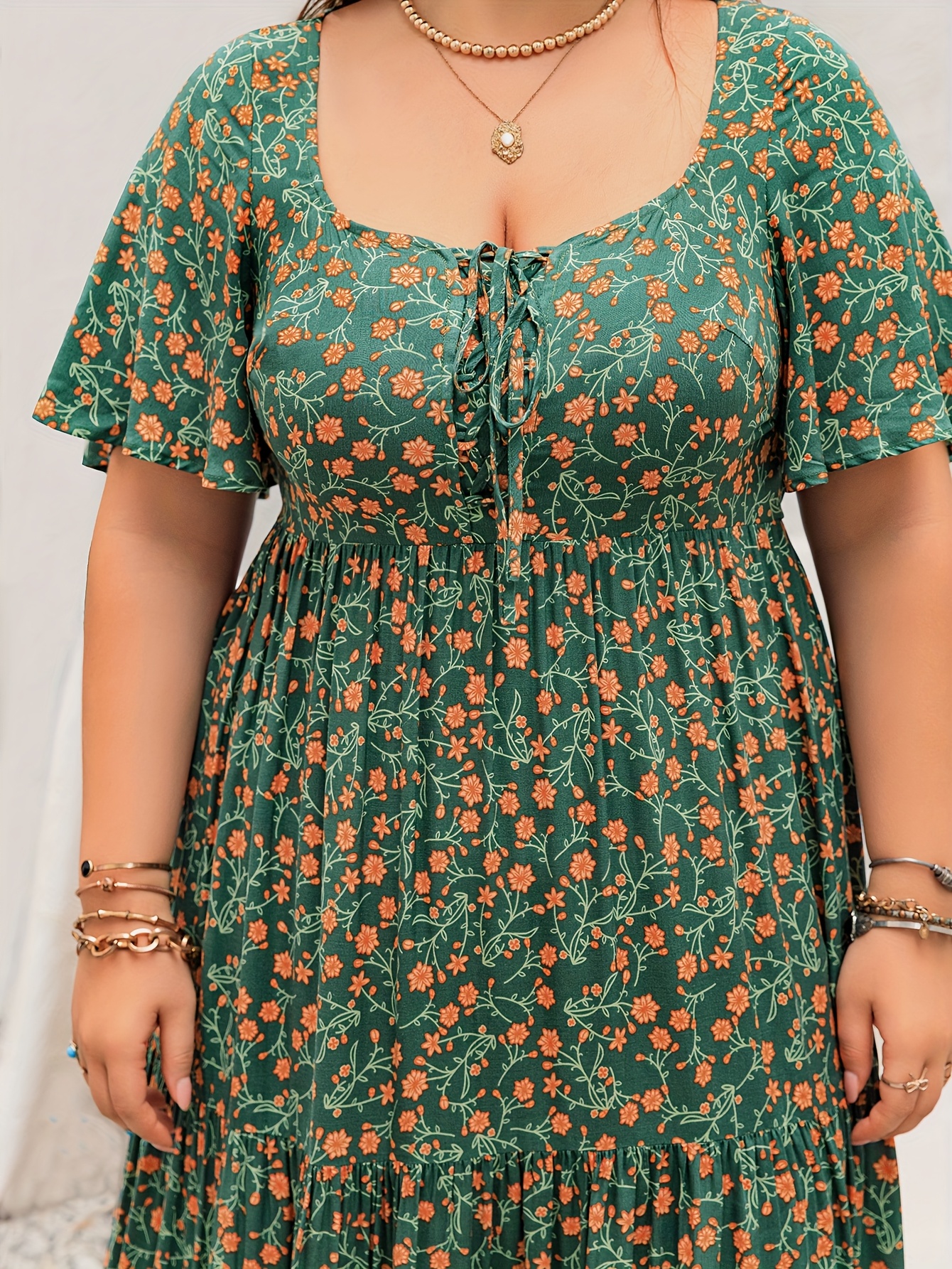 Plus Size Bohemian Long Dress  - Ethnic Fashion Dress reseña y precio