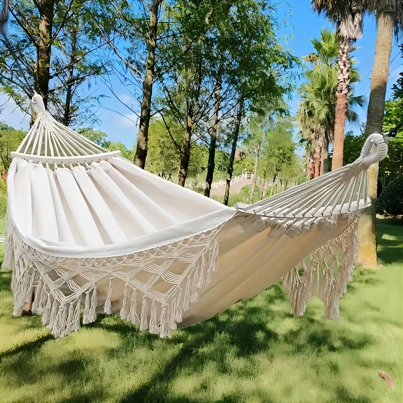 Bohemian Style tassel Hammock  - Ethnic Styling Tips reseña y precio
