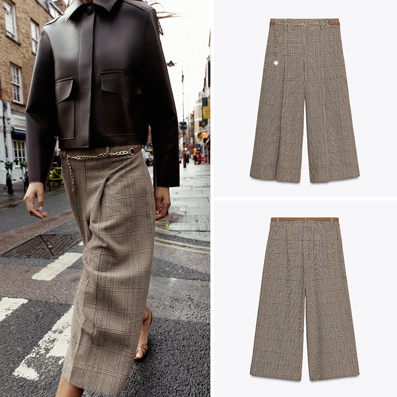 High Waist Loose Plaid Long Ca - Ethnic Clothing & Online Fashion Store Khaadi Us reseña y precio