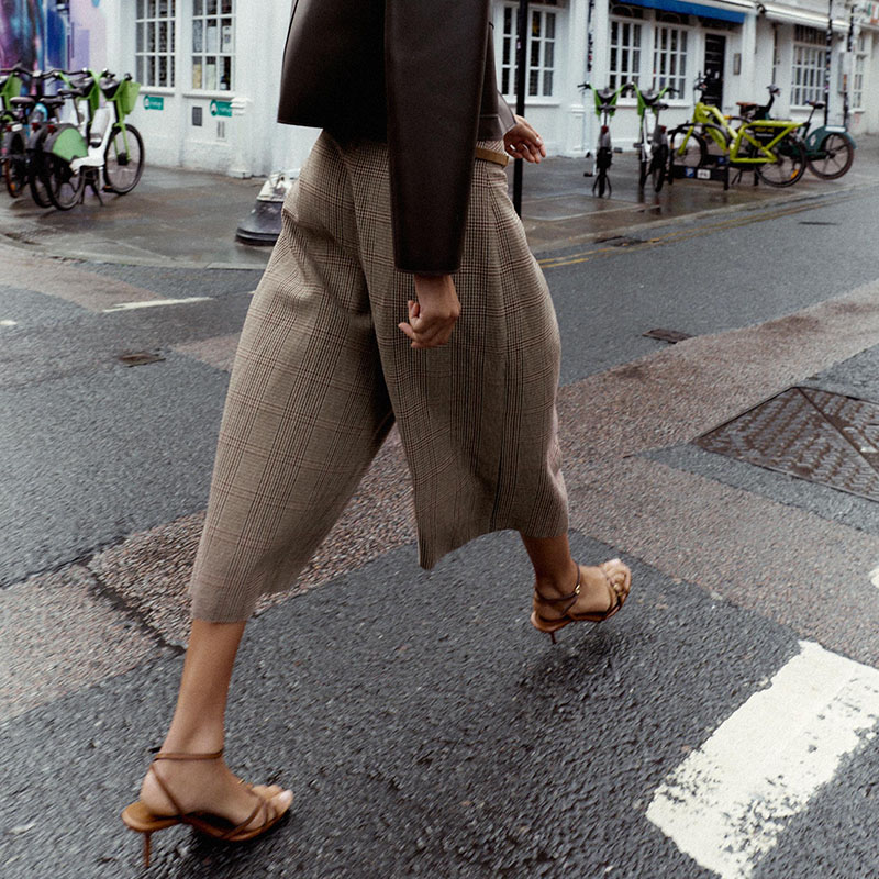 High Waist Loose Plaid Long Ca - Ethnic Clothing & Online Fashion Store Khaadi Us reseña y precio