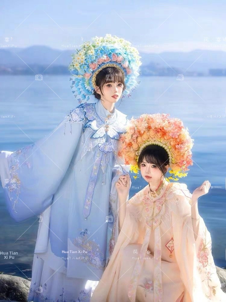 Xunpu Girl's Ming Dynasty Hanf - Ethnic Wear reseña y precio