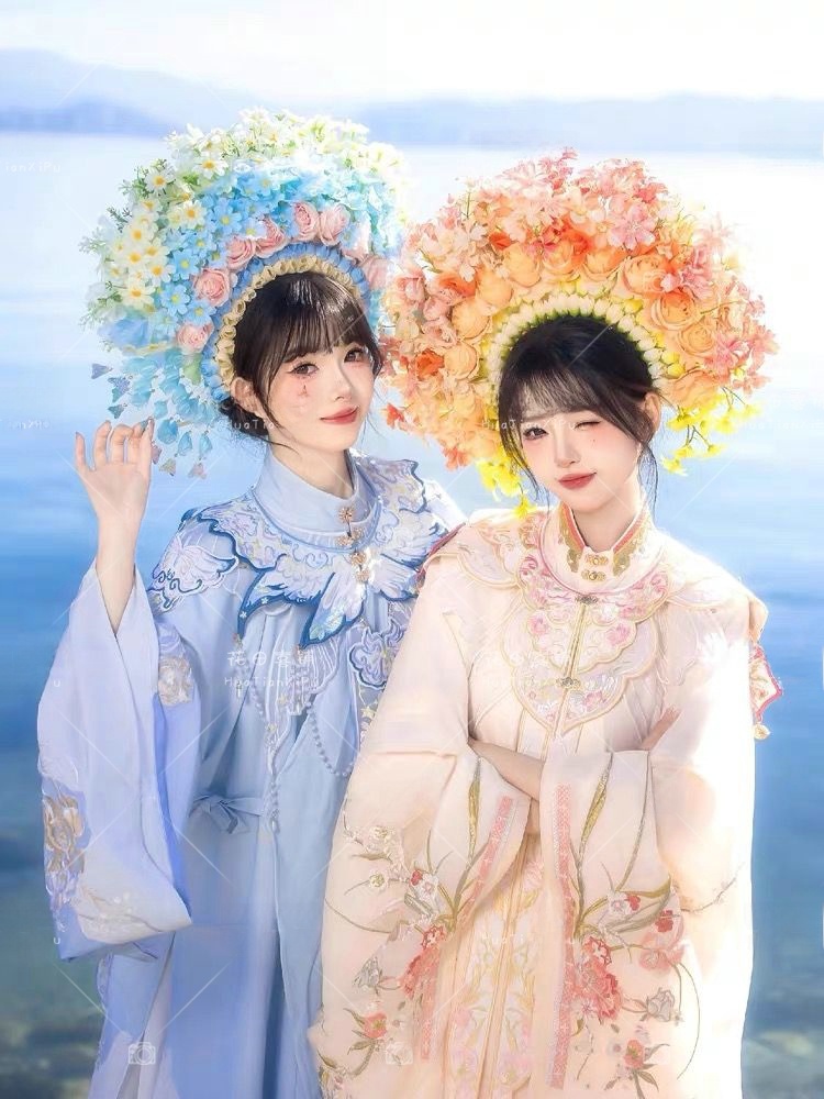 Xunpu Girl's Ming Dynasty Hanf - Ethnic Wear reseña y precio