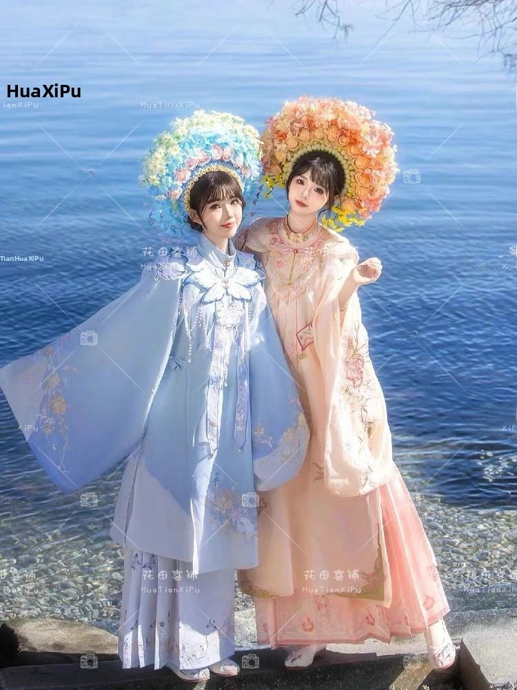 Xunpu Girl's Ming Dynasty Hanf - Ethnic Wear reseña y precio