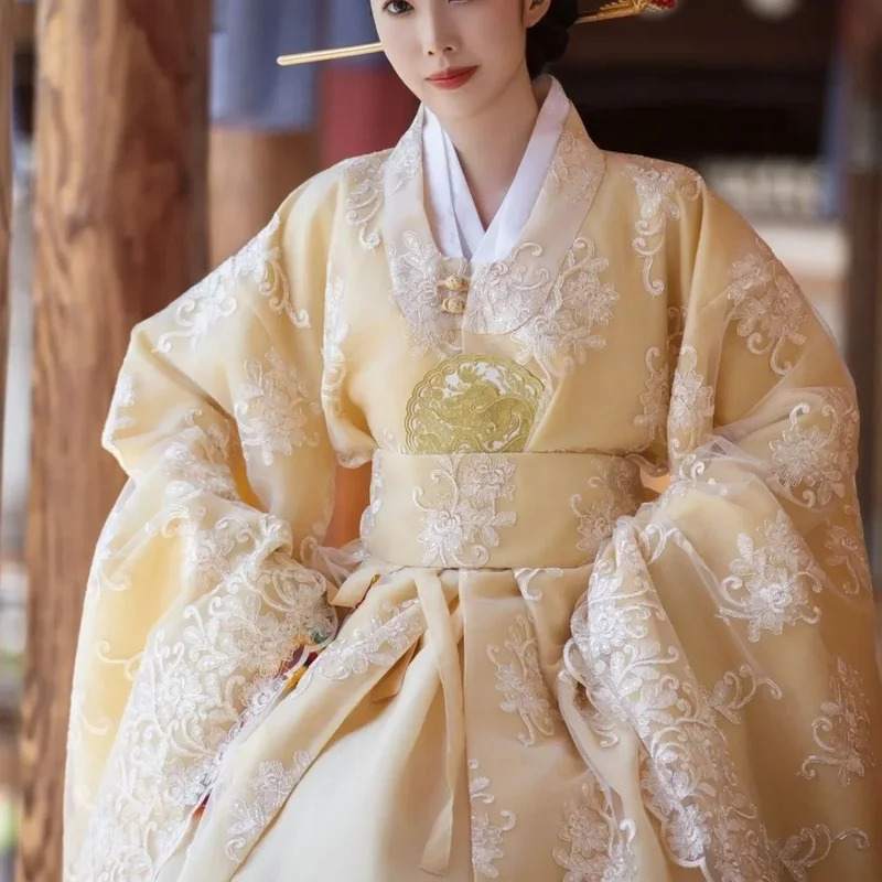 ellow Korean Clothes Women Tra - Hanbok Modern Set reseña y precio