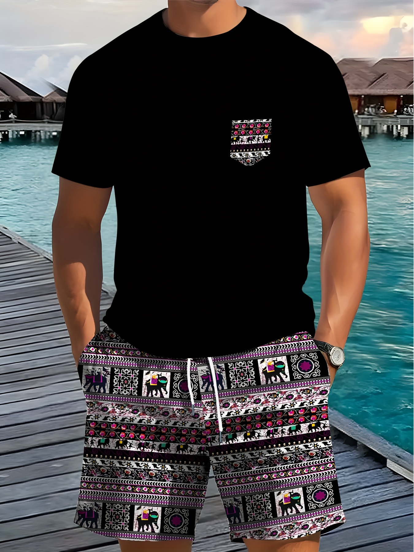 2026 Summer New Men's Short-Sl - Ethnic Fashion In reseña y precio