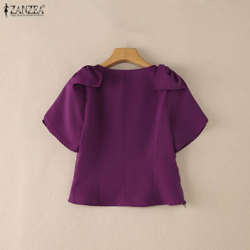 ZANZEA Woman Elegant Floral Ja - Thai Silk Blouse reseña y precio