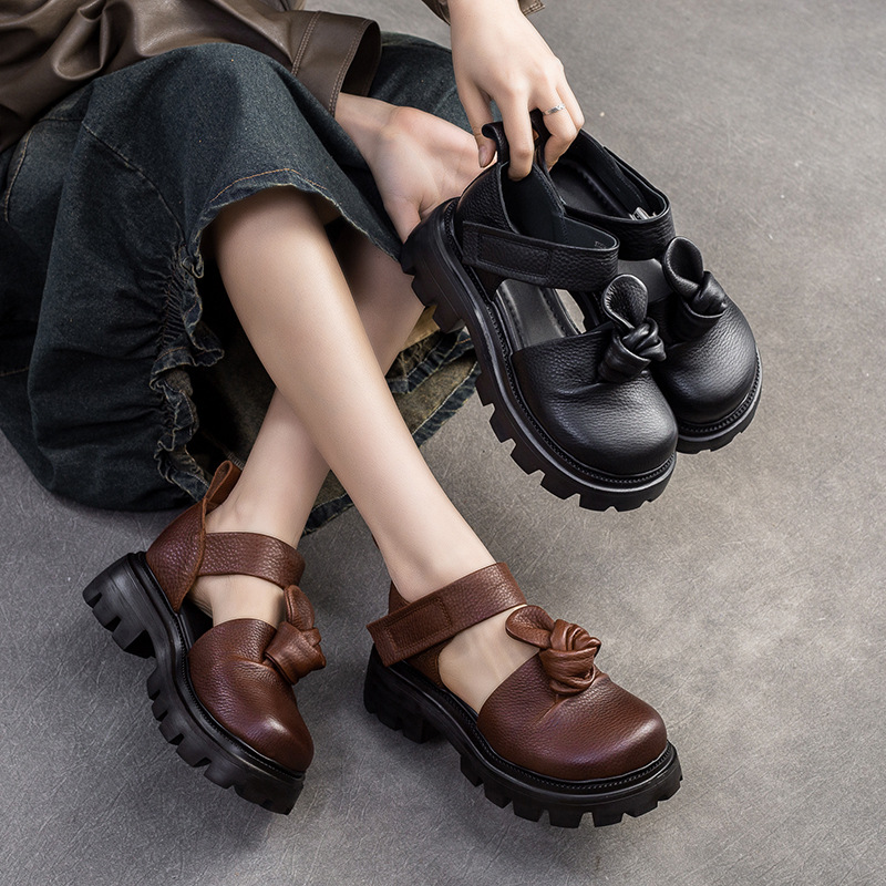 5cm Ethnic Knot Platform Wedge - Ethnic Fashion In reseña y precio