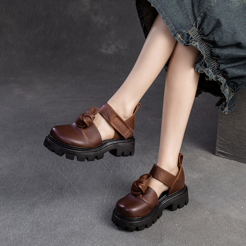 5cm Ethnic Knot Platform Wedge - Ethnic Fashion In reseña y precio