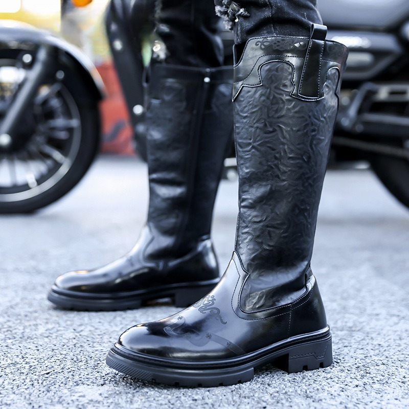 Men's Mid-calf Boots High Qual - Ethnic Fashion Men reseña y precio