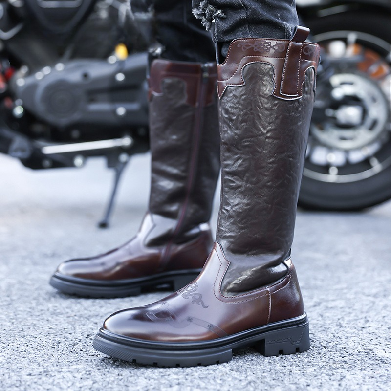 Men's Mid-calf Boots High Qual - Ethnic Fashion Men reseña y precio