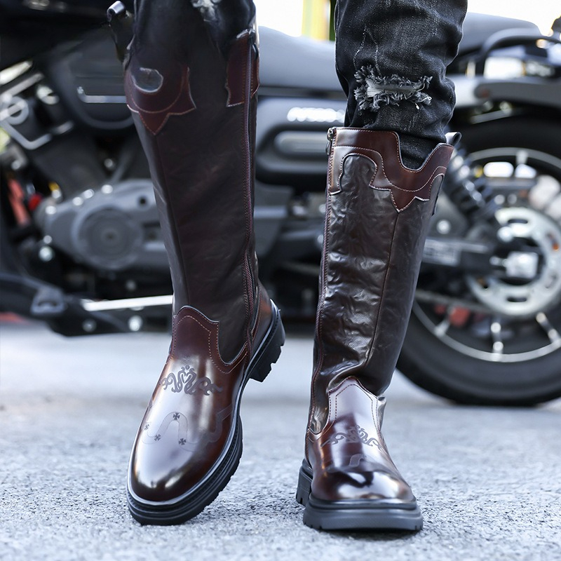 Men's Mid-calf Boots High Qual - Ethnic Fashion Men reseña y precio