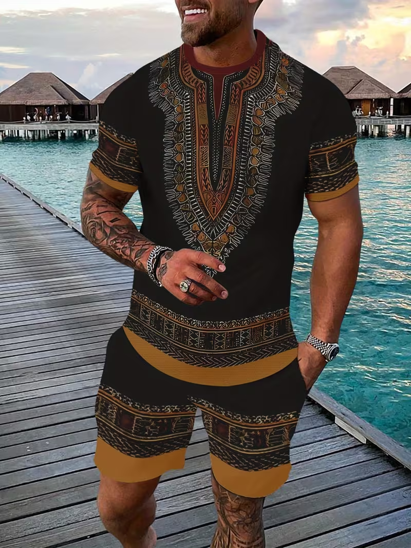 New Men's Suits African Dashik - Dashiki Shirt Men reseña y precio