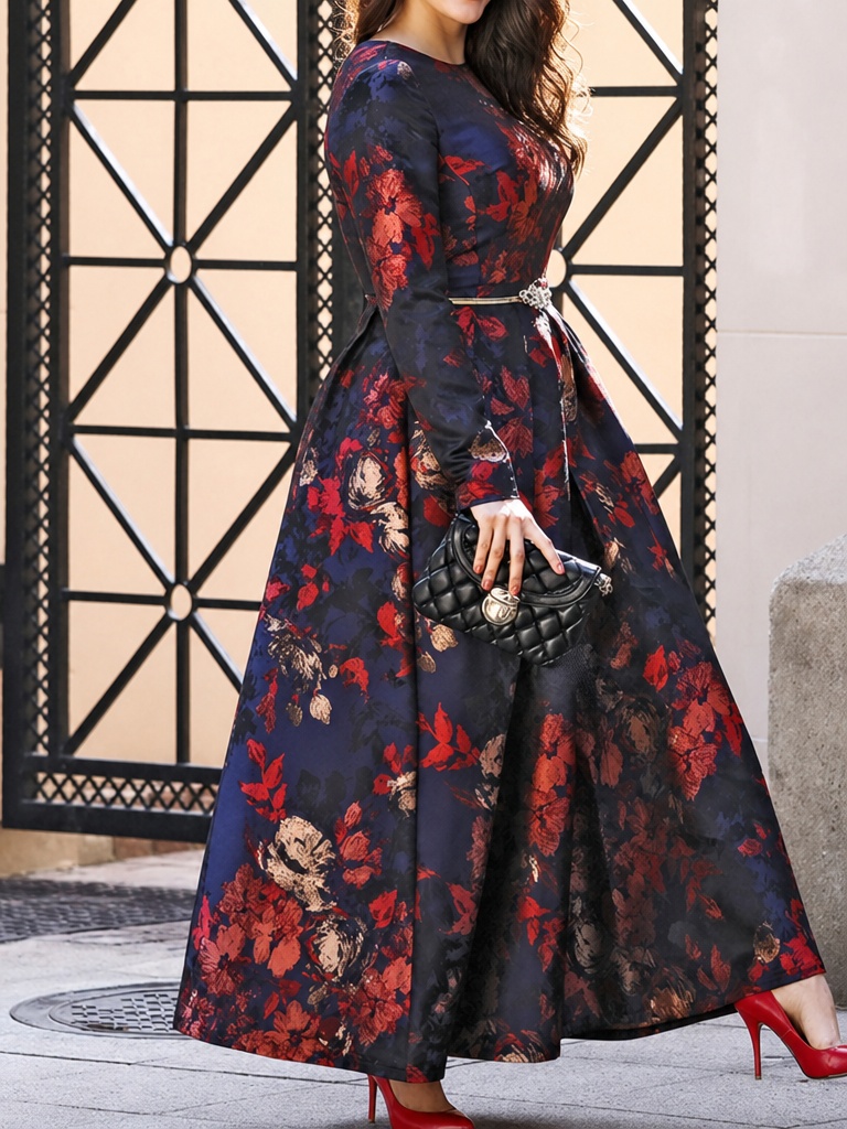 DEVCHATA Plus Size Women Vinta - Ethnic Fashion Dress reseña y precio