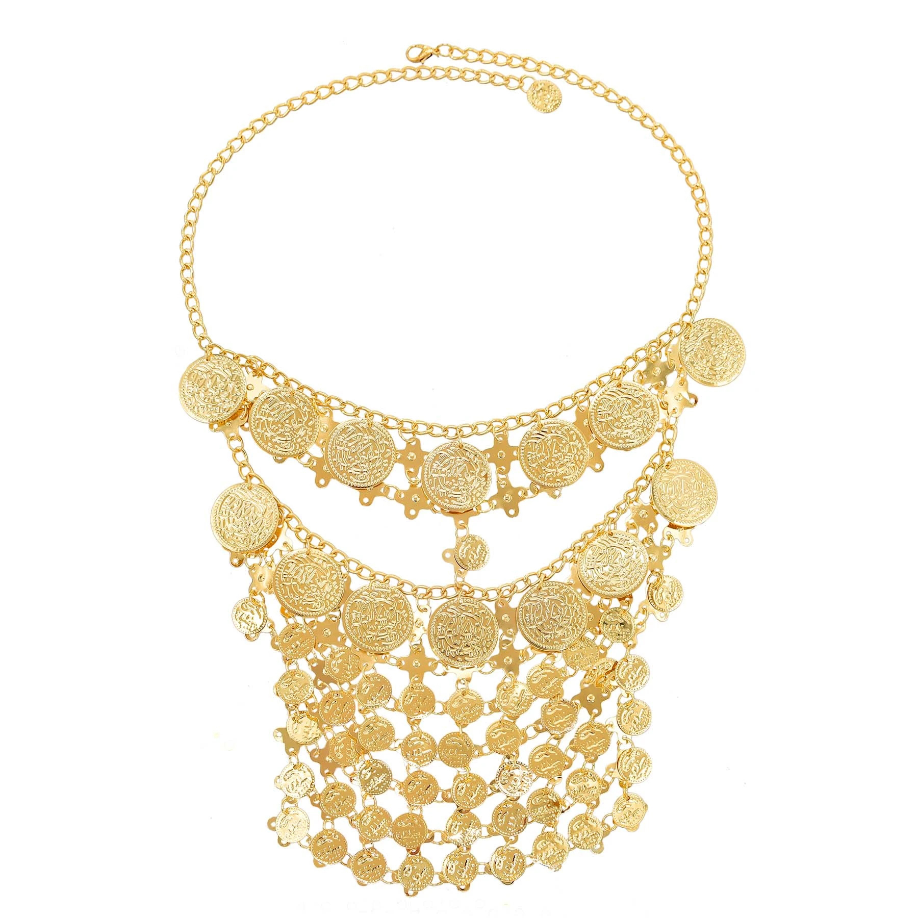 4 Golden Coin Tassel Mask Hair - Fashion Ethnic Indian Clothing reseña y precio