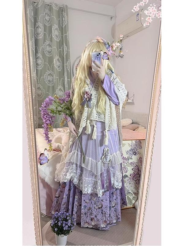 Purple Hanbok Set Daily Cute L - Hanbok Modern Set reseña y precio