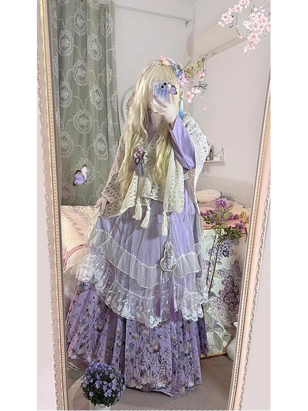 Purple Hanbok Set Daily Cute L - Hanbok Modern Set reseña y precio