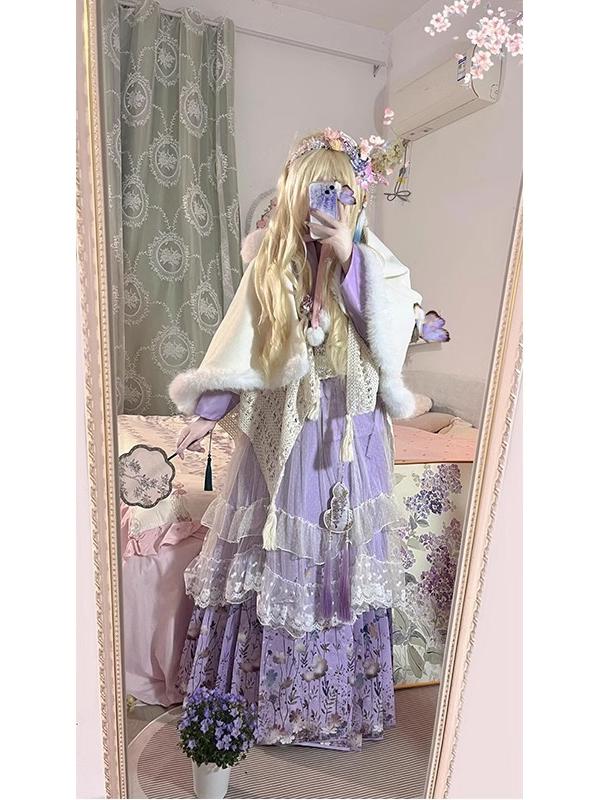 Purple Hanbok Set Daily Cute L - Hanbok Modern Set reseña y precio