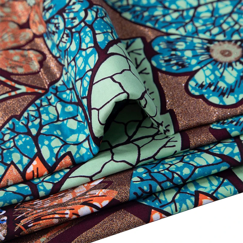 Cotton African Flash Gold Prin - African Ankara Print reseña y precio