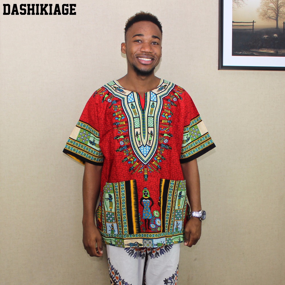 (fast shipping) 2016 Newest Fa - Dashiki Shirt Men reseña y precio