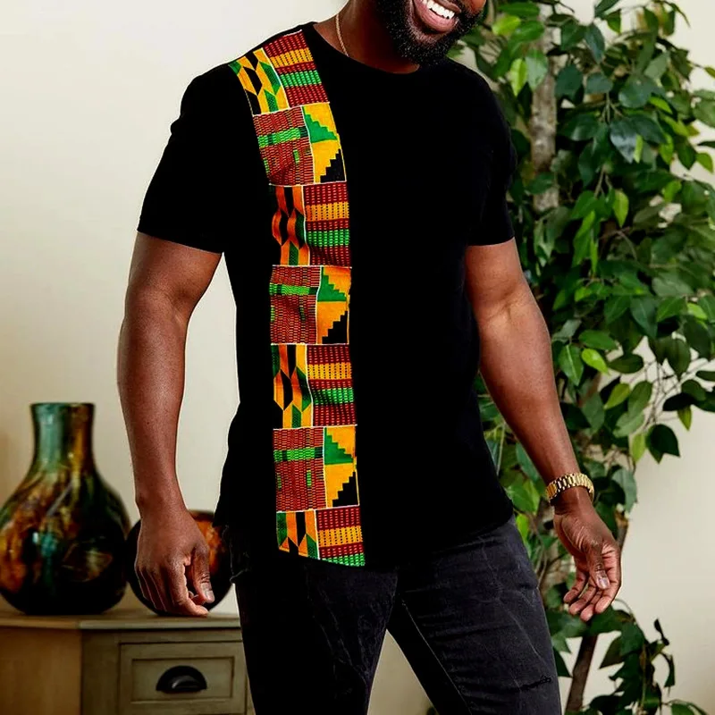 Vintage African Style T-Shirts - Dashiki Shirt Men reseña y precio