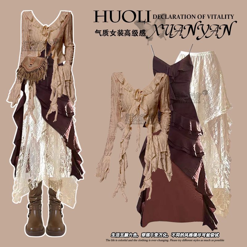 Autumn New Irregular Slim Fit  - Ethnic Fashion Dress reseña y precio