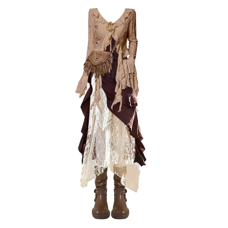 Autumn New Irregular Slim Fit  - Ethnic Fashion Dress reseña y precio