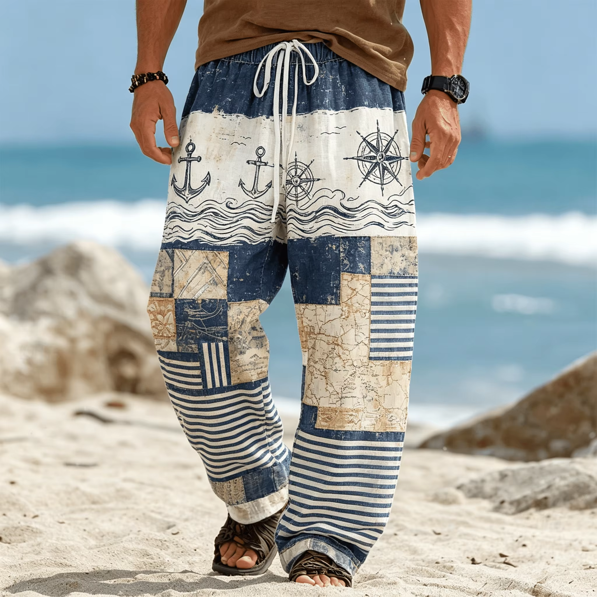 Summer Fashion New Bohemian Et - Ethnic Fashion Men reseña y precio