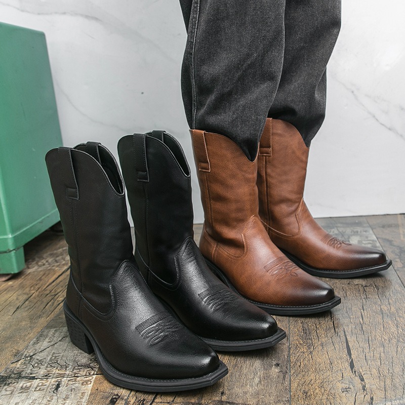 Men Boots Classic Embroidery W - Ethnic Fashion Men reseña y precio