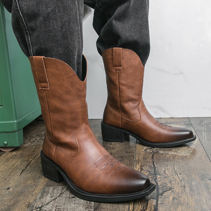Men Boots Classic Embroidery W - Ethnic Fashion Men reseña y precio