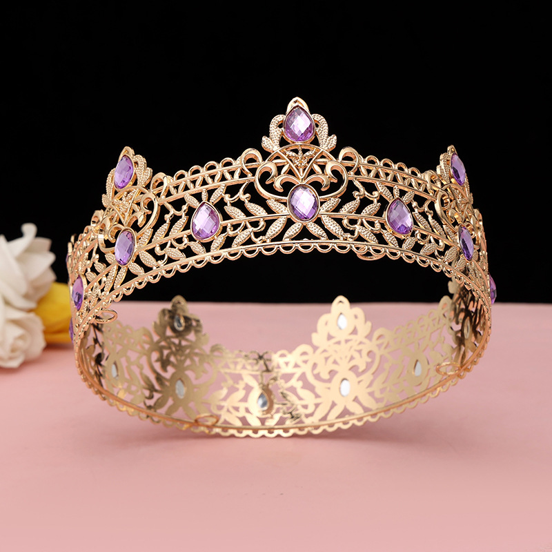Round Wedding King Tiara Headp - Ethnic Fashion Imports reseña y precio