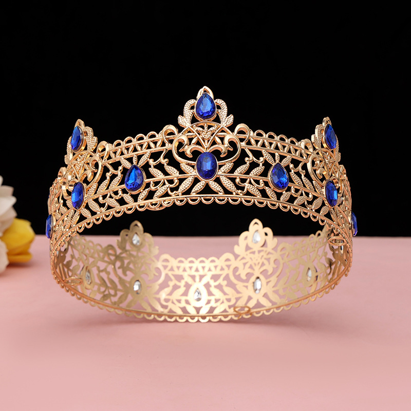 Round Wedding King Tiara Headp - Ethnic Fashion Imports reseña y precio