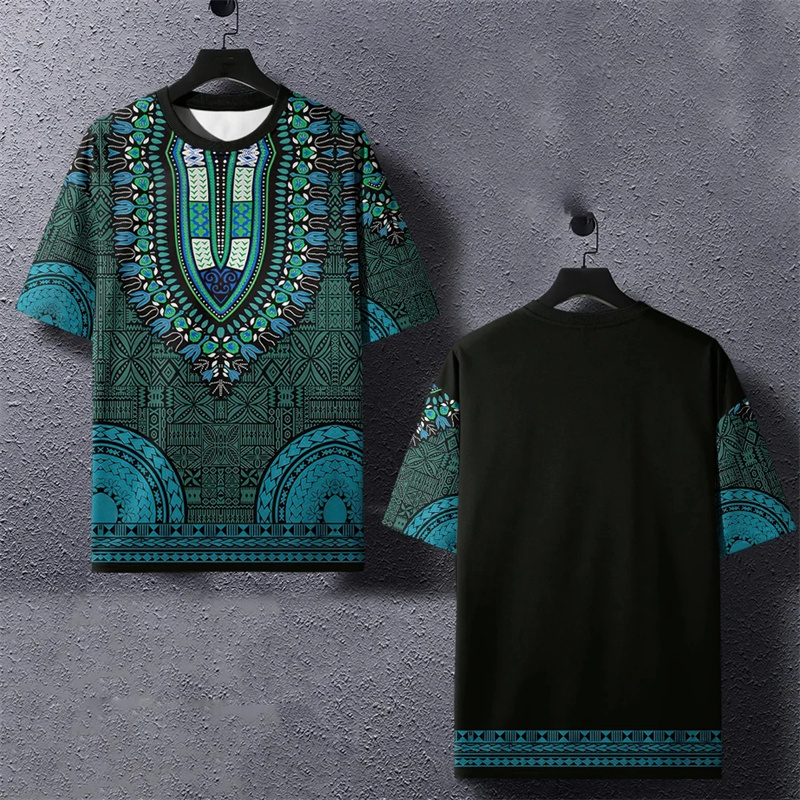 Summer Harajuku 3D Printed Eth - Dashiki Shirt Men reseña y precio