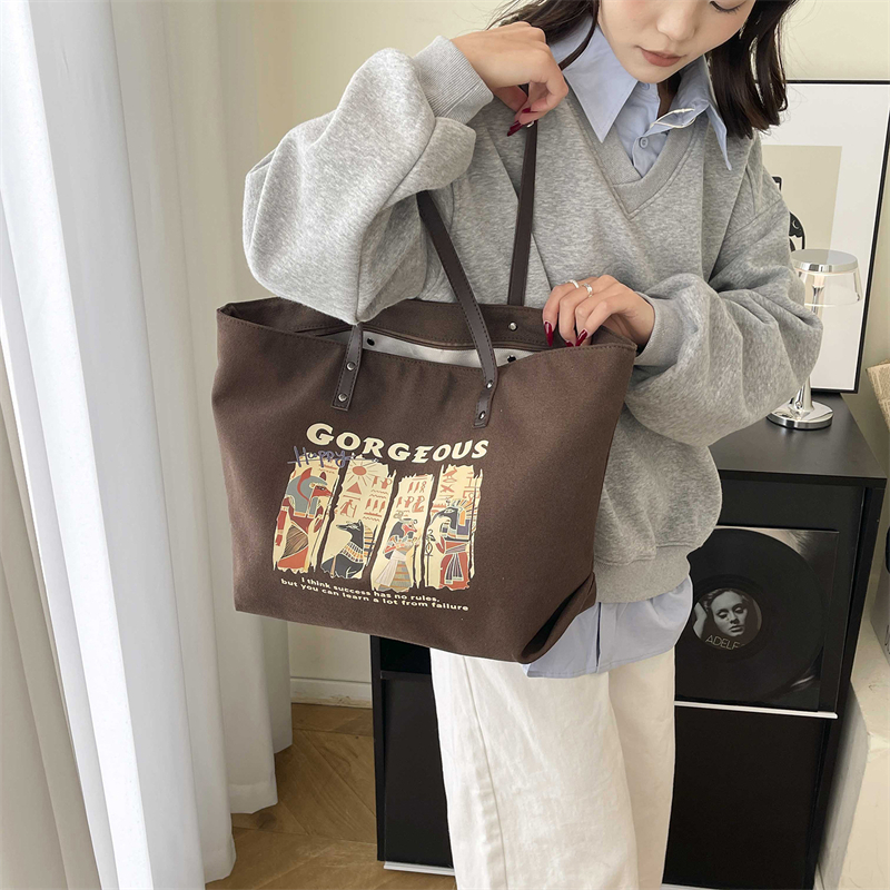 Ethnic Style Printed Canvas Sh - Latest Ethnic Fashion For Women reseña y precio
