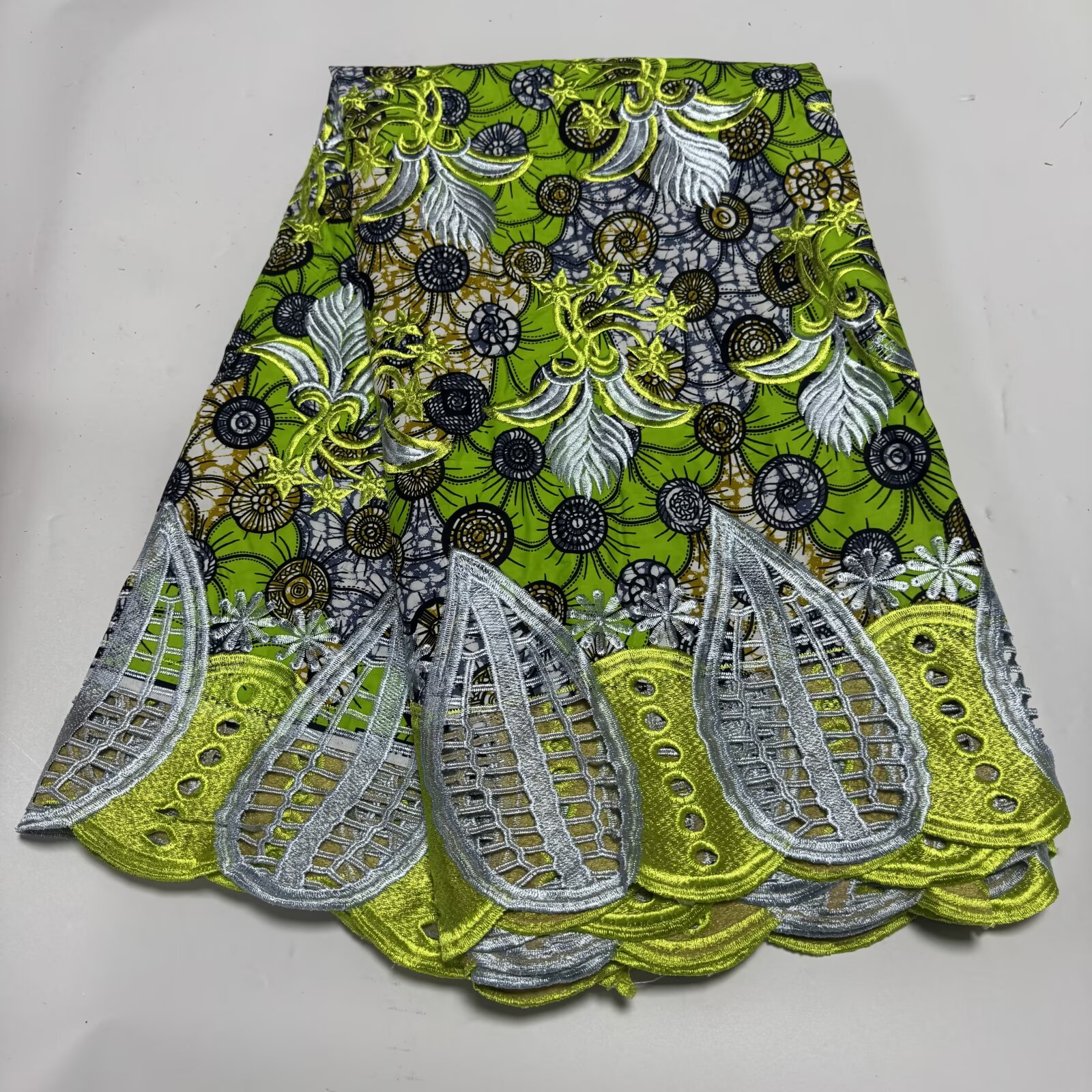 African Wax With Cord Lace, Co - African Ankara Print reseña y precio
