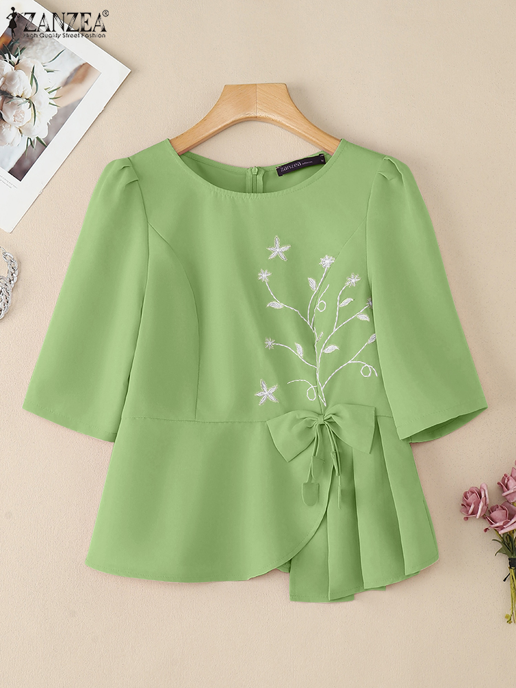 ZANZEA Elegant Asymmetrical He - Thai Silk Blouse reseña y precio