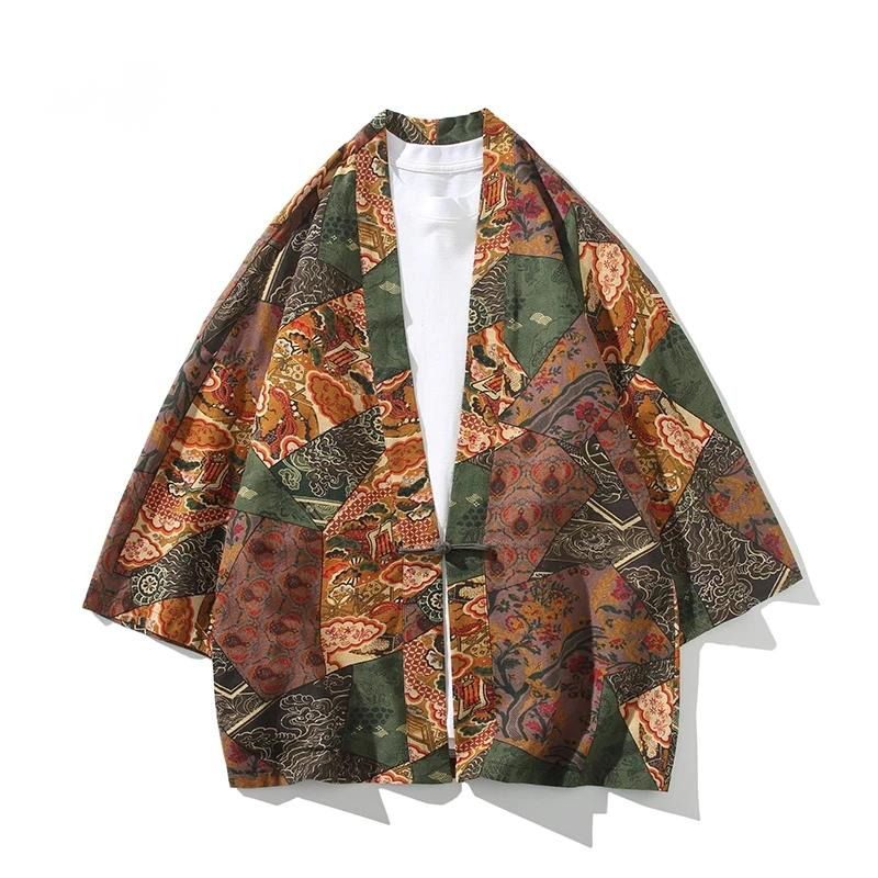 Ethnic Style Print Yukata Men  - Ethnic Fashion Men reseña y precio