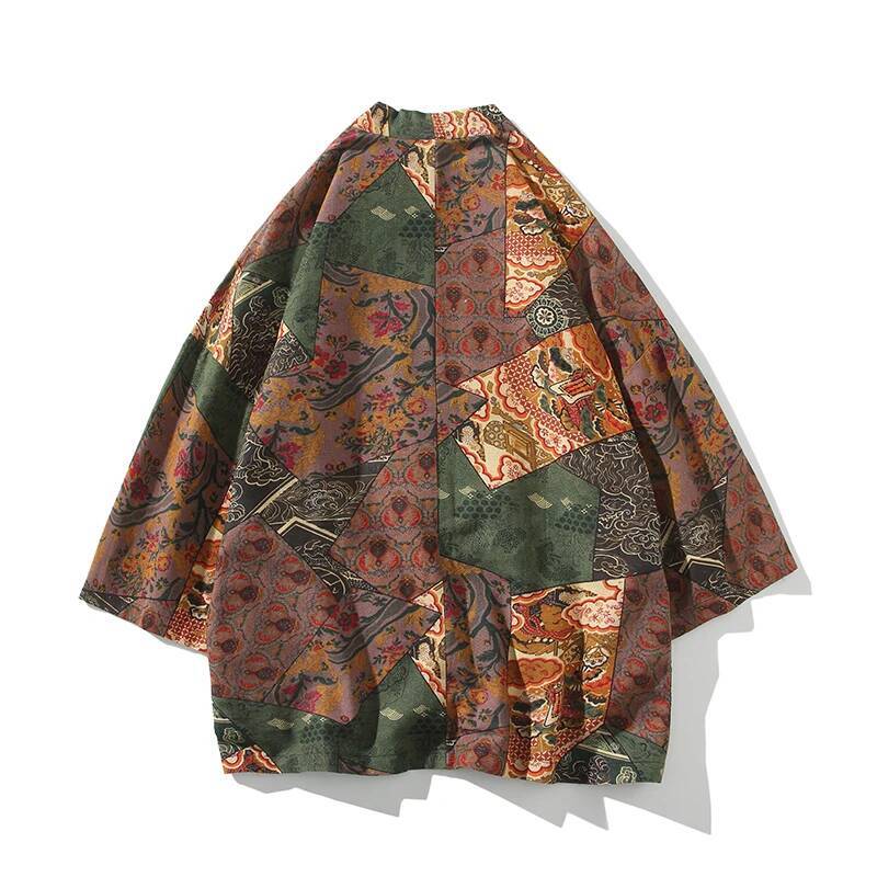 Ethnic Style Print Yukata Men  - Ethnic Fashion Men reseña y precio