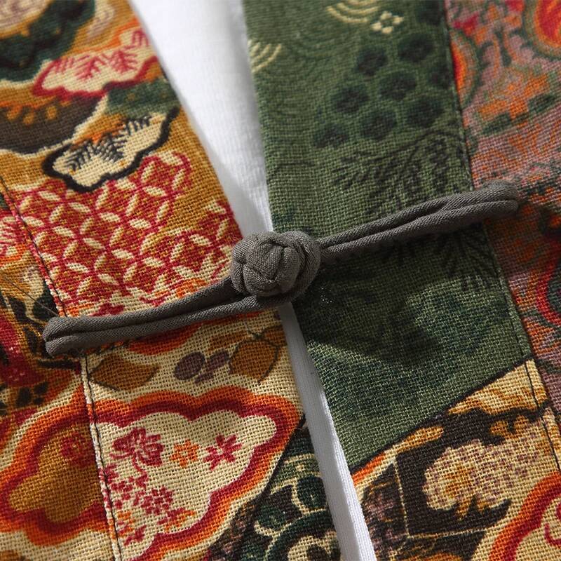 Ethnic Style Print Yukata Men  - Ethnic Fashion Men reseña y precio